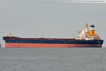 Bulk carrier Salt Lake City löscht 74.160 t Kohle an der Niedersachsenbrücke