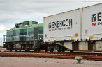 CT-Wilhelmshaven: Erster Enercon-Containerzug am JadeWeserPort