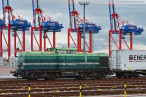 CT-Wilhelmshaven: Erster Enercon-Containerzug am JadeWeserPort