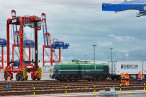 CT-Wilhelmshaven: Erster Enercon-Containerzug am JadeWeserPort