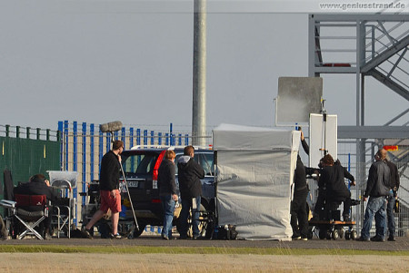 Wilhelmshaven: Dreharbeiten für NDR Tatort Kaltstart am JadeWeserPort