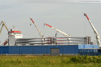 Wilhelmshaven Lüneburgkai: Rotorblätter für den Windpark Bassens