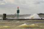 Wilhelmshaven Alter Vorhafen: Erster Herbststurm im Monat November 2013