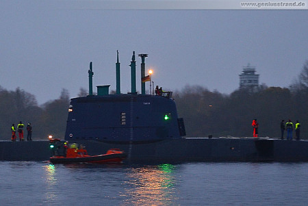 Wilhelmshaven: Israelisches U-Boot Tanin (Dolphin AIP-Klasse) im Nordhafen