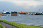Wilhelmshaven (Sturmflut Xaver): Nachmittagshochwasser im Alten Vorhafen