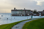Wilhelmshaven (Sturmflut Xaver): Nachmittagshochwasser im Alten Vorhafen