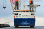 JadeWeserPort: Hochtief Offshore-Windanlagen-Errichterschiff VIDAR