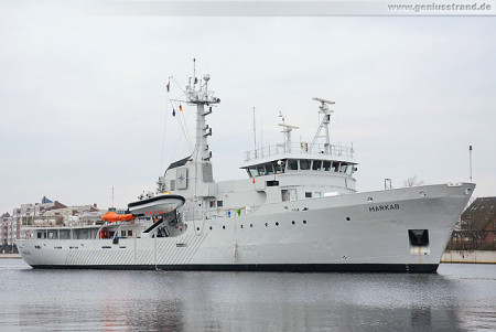 Wilhelmshaven: Das Mehrzweckschiff Markab im Großen Hafen