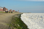 Wilhelmshaven: Winterbilder vom Südstrand mit Eisschollen