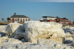Wilhelmshaven: Winterbilder vom Südstrand mit Eisschollen