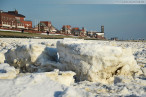 Wilhelmshaven: Winterbilder vom Südstrand mit Eisschollen