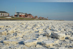 Wilhelmshaven: Winterbilder vom Südstrand mit Eisschollen