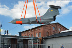 Deutsches Marinemuseum Wilhelmshaven: Starfighter auf Sockel gesetzt