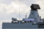 Fregatte Hamburg vom Einsatz- und Ausbildungsverband 2014 zurück