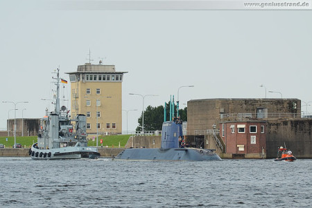 Der U-Boot-Neubau RAHAV ist in Wilhelmshaven angekommen
