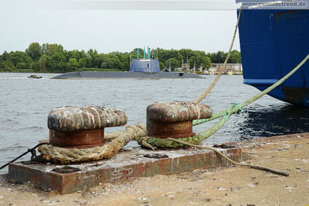 Der U-Boot-Neubau RAHAV ist in Wilhelmshaven angekommen