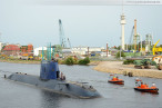 Der U-Boot-Neubau RAHAV ist in Wilhelmshaven angekommen