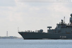Fregatte NIEDERSACHSEN (F 208) auf dem Weg zum NATO-Einsatz SNMG 2