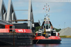 Retheklappbrücke: Europas größte Klappbrücke in Wilhelmshaven montiert