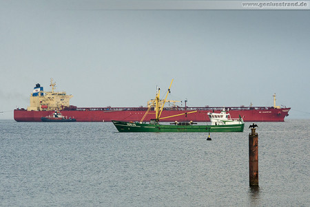 Wilhelmshaven: Tanker NS CHAMPION löscht 80.000 t an der NWO-Löschbrücke