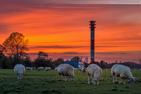 Wilhelmshaven: Sonnenuntergang am ehemaligen Geniusstrand