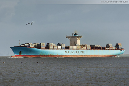 Container Terminal Wilhelmshaven: ESTELLE MAERSK (Emma-Maersk-Klasse)