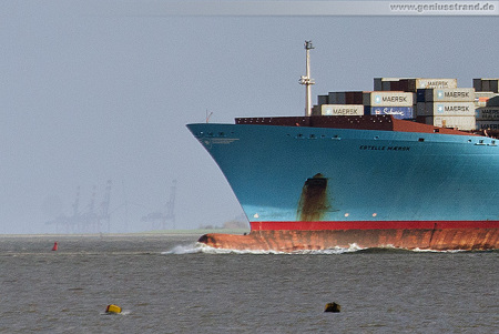 Container Terminal Wilhelmshaven: ESTELLE MAERSK (Emma-Maersk-Klasse)