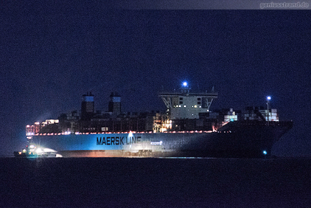 JadeWeserPort: Containerschiff MORTEN MAERSK (Triple-E-Klasse)