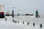 Wilhelmshaven: Orkantief ELON bringt leichtes Hochwasser an die Jade