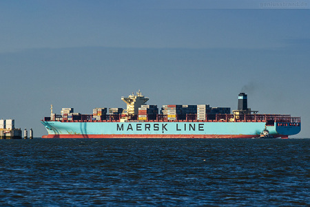 JADEWESERPORT Maersk Edmonton: Liniendienst AE1/Shogun gestartet