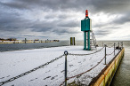 Aktuelle Winterbilder aus Wilhelmshaven (Mole Helgolandkai)