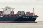 Größtes Containerschiff der Welt MSC OSCAR am JadeWeserPort (JWP)