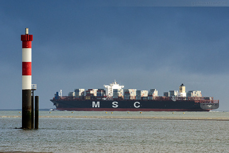 JadeWeserPort Abfahrten: Containerschiff MSC ISTANBUL (outbound)