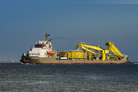 Wilhelmshaven Schiffe: Kabelleger NDURANCE, Boskalis (Cable Laying Vessel)