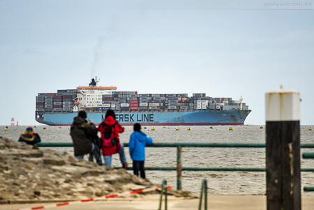 Container Terminal Wilhelmshaven (CTW): Schiffsankunft MAERSK KAMPALA