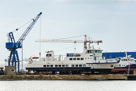 Wilhelmshaven: Die HARLE KURIER bei der Neuen Jadewerft