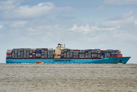 Schiffsankunft JadeWeserPort: Containerschiff SEAGO FELIXSTOWE (inbound)