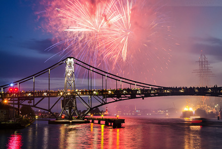 Wilhelmshaven: Feuerwerk beim Wochenende an der Jade 2015