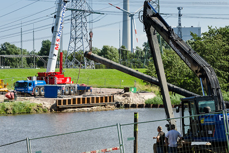 Wilhelmshaven Maade: Ein 100 m langes Rohrstück (Düker) wird erneuert