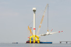 Rückbau der Offshore-Windkraftanlage (BARD VM) in Hooksiel