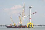 Rückbau der Offshore-Windkraftanlage (BARD VM) in Hooksiel