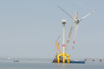 Rückbau der Offshore-Windkraftanlage (BARD VM) in Hooksiel