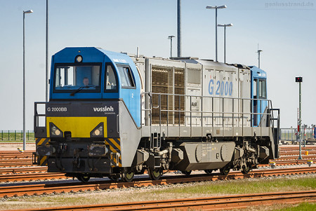 Vorstellgruppe JadeWeserPort: Vossloh Diesellok G 2000 BB (273 014-1)