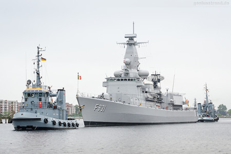 WILHELMSHAVEN: Belgische Fregatte LOUISE-MARIE (F 931)