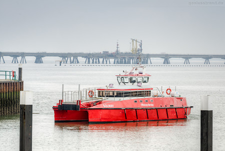 Hooksiel Außenhafen: Crew Supply Vessel SOLWAY (L 20 m)