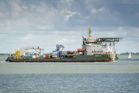 Wilhelmshaven Schiffe: Kabelleger NDEAVOR, Boskalis (Cable Laying Vessel)