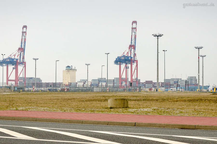 JadeWeserPort Wilhelmshaven: Containerschiff GUSTAV MAERSK (L 367 m)