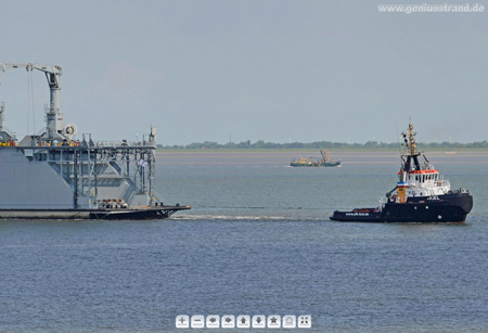 Panoramabild vom Schwimmdock Dock B aus Kiel