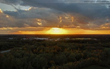 Hintergrundbilder Wilhelmshaven Herbstlandschaft Sonnenuntergang Autobahn JadeWeserPort Flutstraße