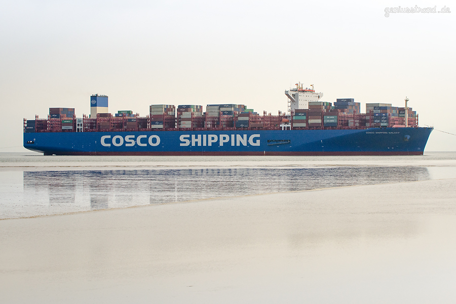 JADEWESERPORT SCHIFFSANKUNFT: Containerschiff COSCO SHIPPING GALAXY